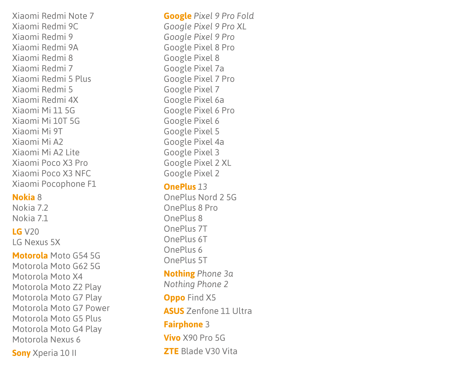 Wird Ihr Smartphone von der SmarTest Vitamin D-App unterstützt? Auflistung der fuer die SmarTest Vitamin D-App unterstuetzten Smartphones zur Auswertung des Vitamin-D-Mangel-Tests.